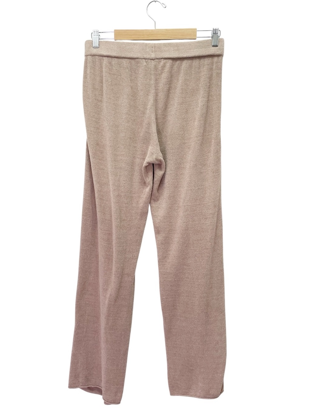 Barefoot Dreams CozyChic Ultra Lite Pajama Set Size Small Taupe V Neck Wide Leg - Picture 9 of 14